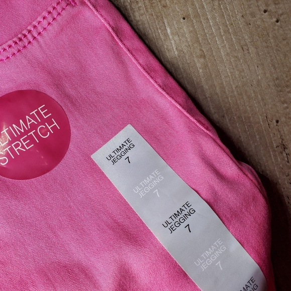 NWT SO Ultimate Stretch Pull On Jegging Girls Size 7 Pink Splash - Picture 8 of 16